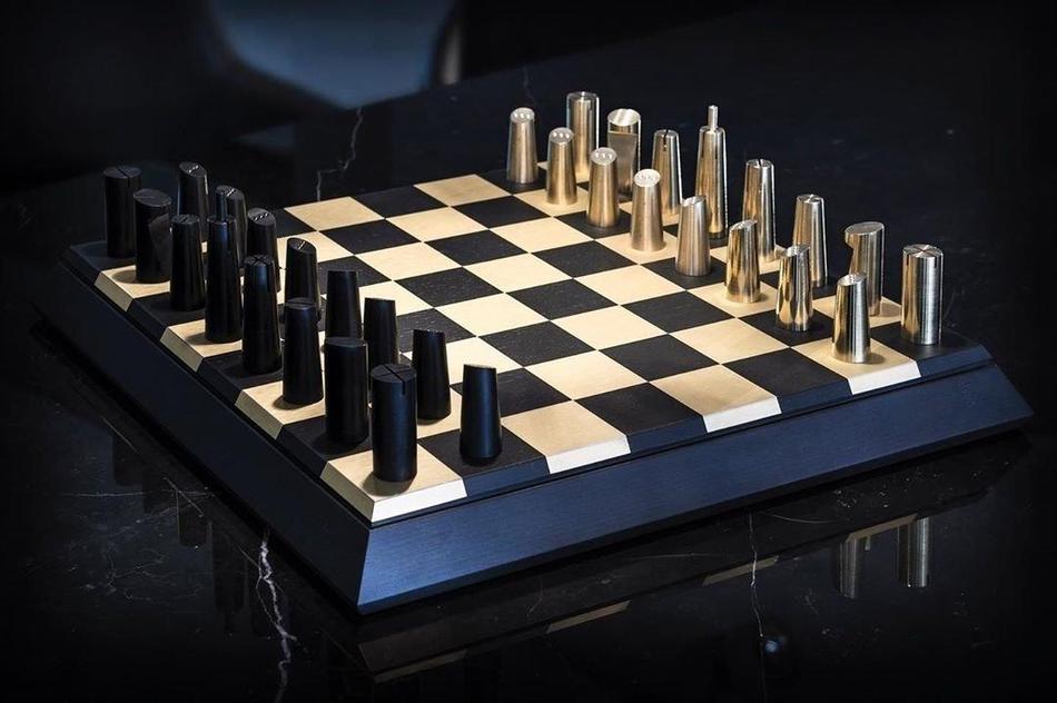 Handmade Design Chess And Checker Set