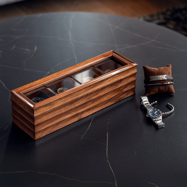 VOGUER' Walnut Watch Box