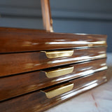 STYLO' Walnut Pen Box - 3 Drawer