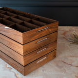 NIDO DI' Walnut Eyeglasses Accessories Drawer