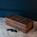NIDO DI' Walnut Eyeglasses Accessories Drawer