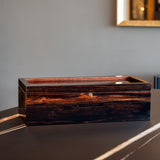 Ebony Wood Eyewear Organizer: 16-Compartment Sunglasses Display Case