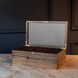 NIDO DI FARFALLE' Walnut Matte/Glosy Eyeglasses Box