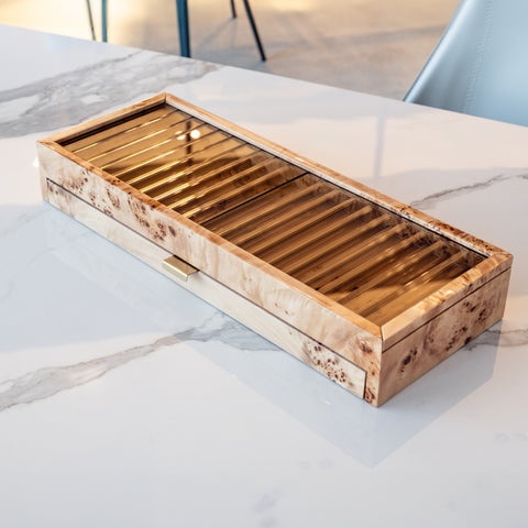 MY PRECIOUS' Large Pen Box - Mappa Burl