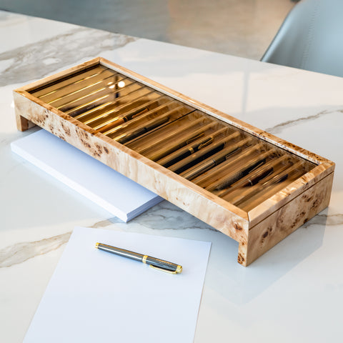 MY PRECIOUS' Large Pen Box - Mappa Burl