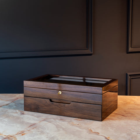 NIDO DI FARFALLE' Walnut Matte/Glosy Eyeglasses Box