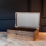 NIDO DI FARFALLE' Walnut Matte/Glosy Eyeglasses Box