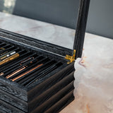 STYLO' Black Oak Pen Box - 3 Drawer