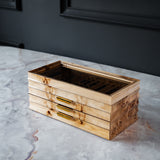 STYLO' Mappa Burl Pen Box - 3 Drawer
