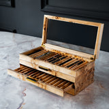 STYLO' Mappa Burl Pen Box - 3 Drawer
