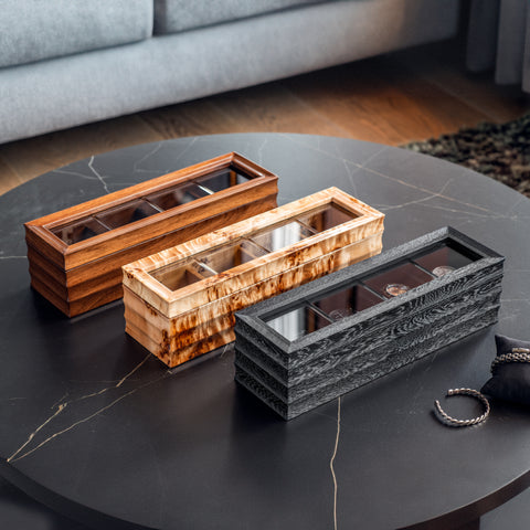 VOGUER'  Walnut Watch Box