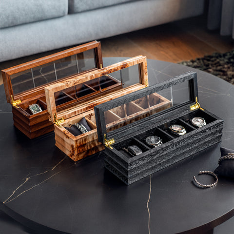 VOGUER'  Walnut Watch Box