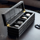 VOGUER' Black Oak Watch Box