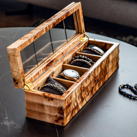 VOGUER' Mappa Burl Watch Box