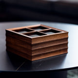 VOGUER' Matte&Glossy Walnut Watch Box