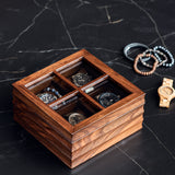 VOGUER' Matte&Glossy Walnut Watch Box