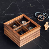 VOGUER' Matte&Glossy Walnut Watch Box