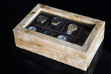 CARPE DIEM' Watch Box Mapa Burl Brown