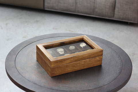 CARPE DIEM' Watch Box Walnut