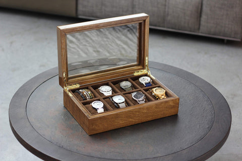 CARPE DIEM' Watch Box Walnut