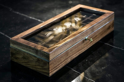 CARPE DIEM' XL Watch Box Walnut