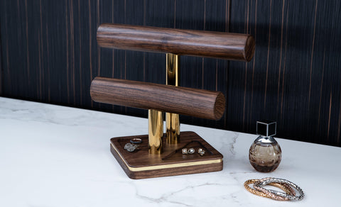 CELINE ' Walnut Jewelry Stand