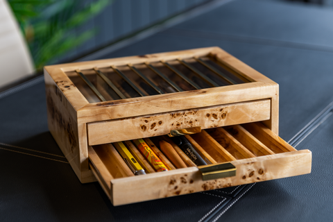 STYLO' Pen Box Mapa Burl