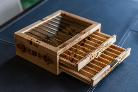 STYLO' Pen Box Mapa Burl