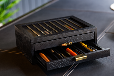 STYLO' Pen Box Black Oak