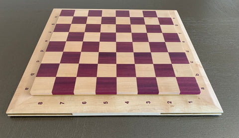 MONO' Purple Heart & Mapple Chess Board