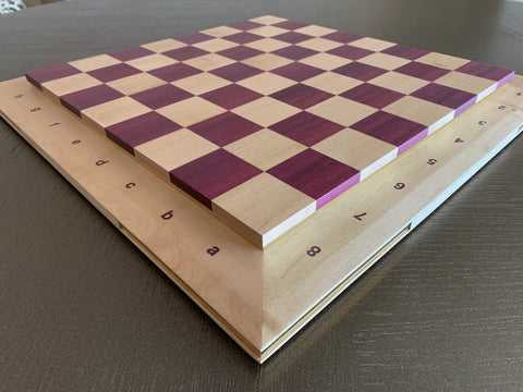 MONO' Purple Heart & Mapple Chess Board