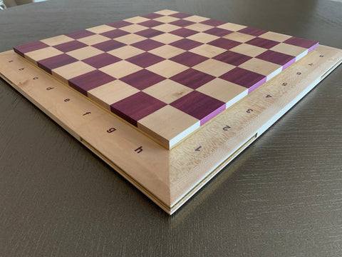 MONO' Purple Heart & Mapple Chess Board