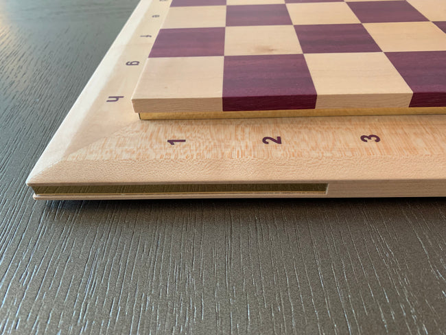 MONO' Purple Heart & Mapple Chess Board