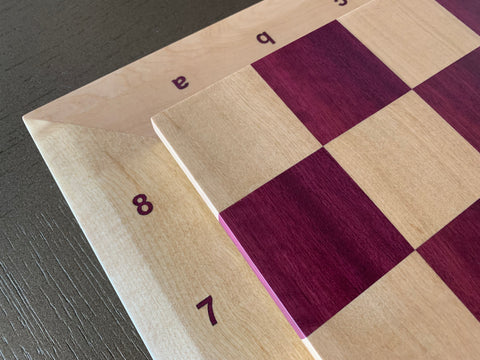 MONO' Purple Heart & Mapple Chess Board