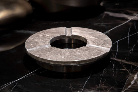 LOOP ' Tundra Grey Marble Cigar Tray