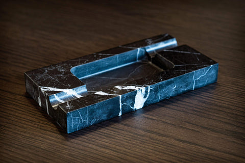 NEO ' Alexander Black Marble Cigar Tray