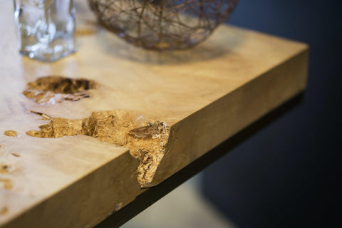 SHE ' Mapa Burl Side Table