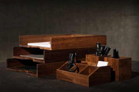 STYLO' Desk Organizer Rosewood