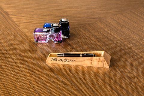 STYLO' Pen Holder Mapa Burl