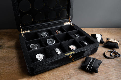 VOYEUR BLACK' Black Oak Watchbox