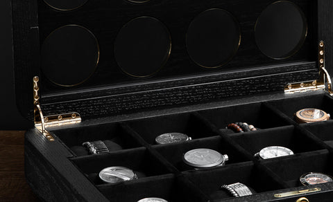 VOYEUR BLACK' Black Oak Watchbox