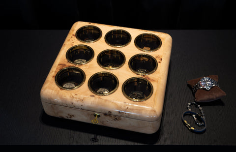 VOYEUR' Mapa Burl Watch Box '9