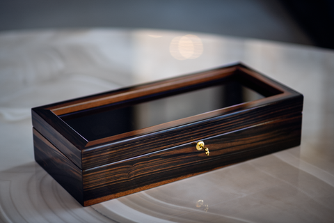 CARPE DIEM XL' Acacia & Ebony Watch Box