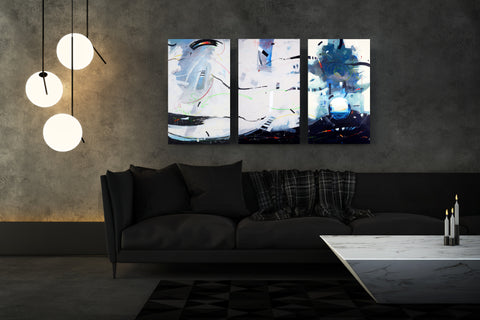 Wind | Original Abstract Canvas Painting 47x27"